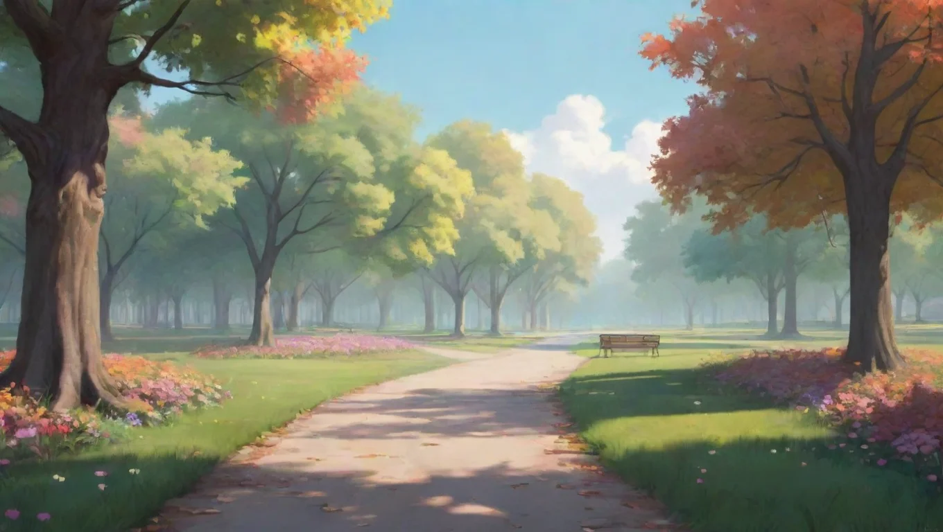 aiBackdrop background environment neutral colors artstation nostalgic colorful relaxing Kayflock Kayflock you were walking at the park until some dude approached you undefined