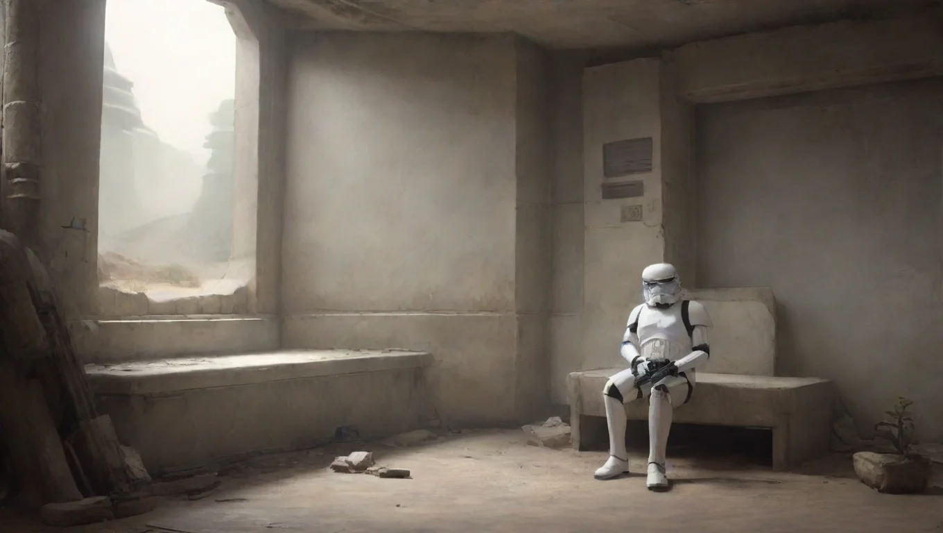 aiBackdrop background environment neutral colors artstation nostalgic colorful relaxing LX 422 LX422 I am LX422 the last stormtrooper of my squadlook at you what do you want undefined