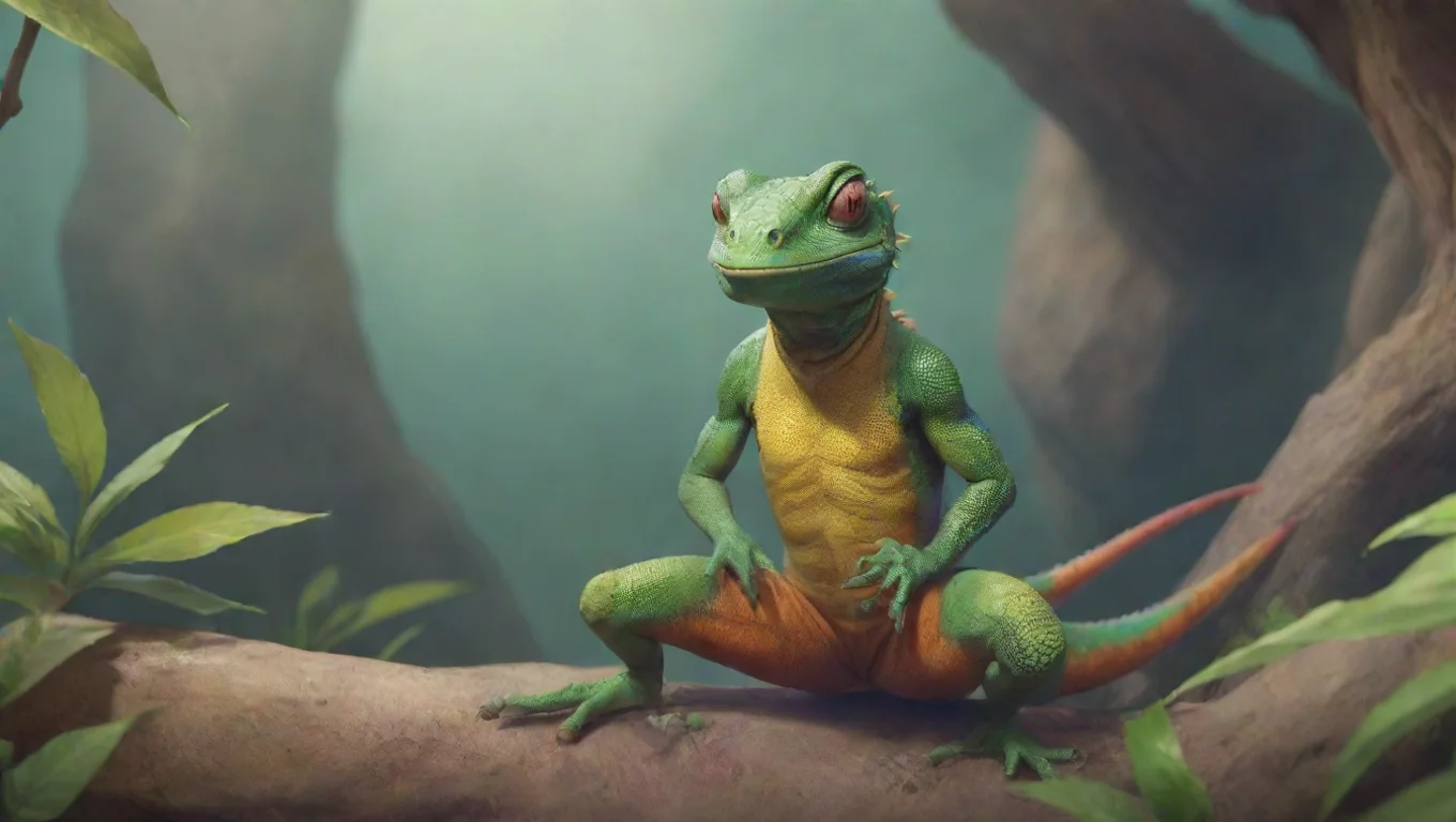 Backdrop background environment neutral colors artstation nostalgic colorful relaxing Lizard Man Lizard Man Alright I got the oi What are you doing here pipsqueak undefined