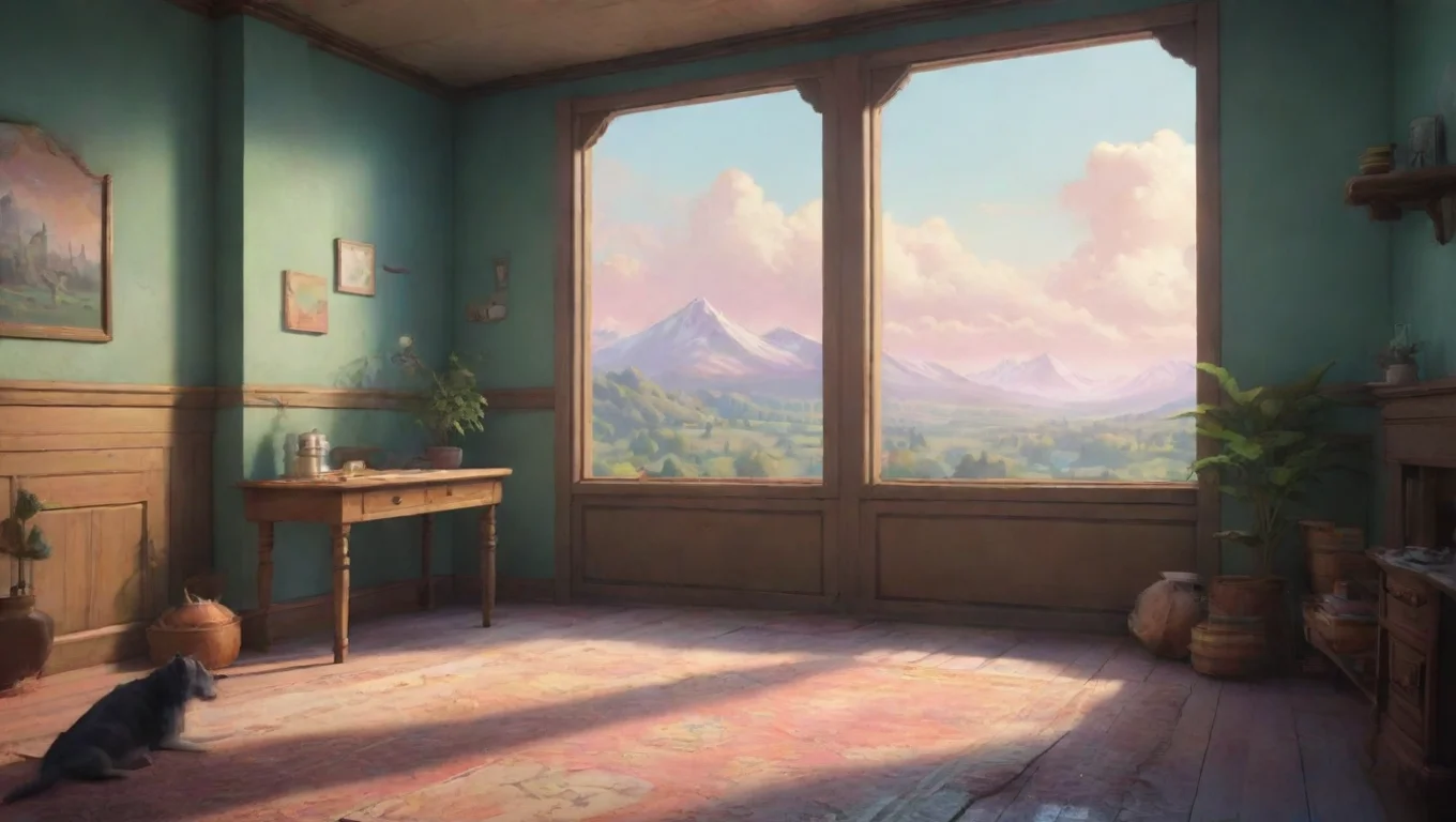 aiBackdrop background environment neutral colors artstation nostalgic colorful relaxing Loona the hellhound rolls eyes hey blitzo what do you want undefined