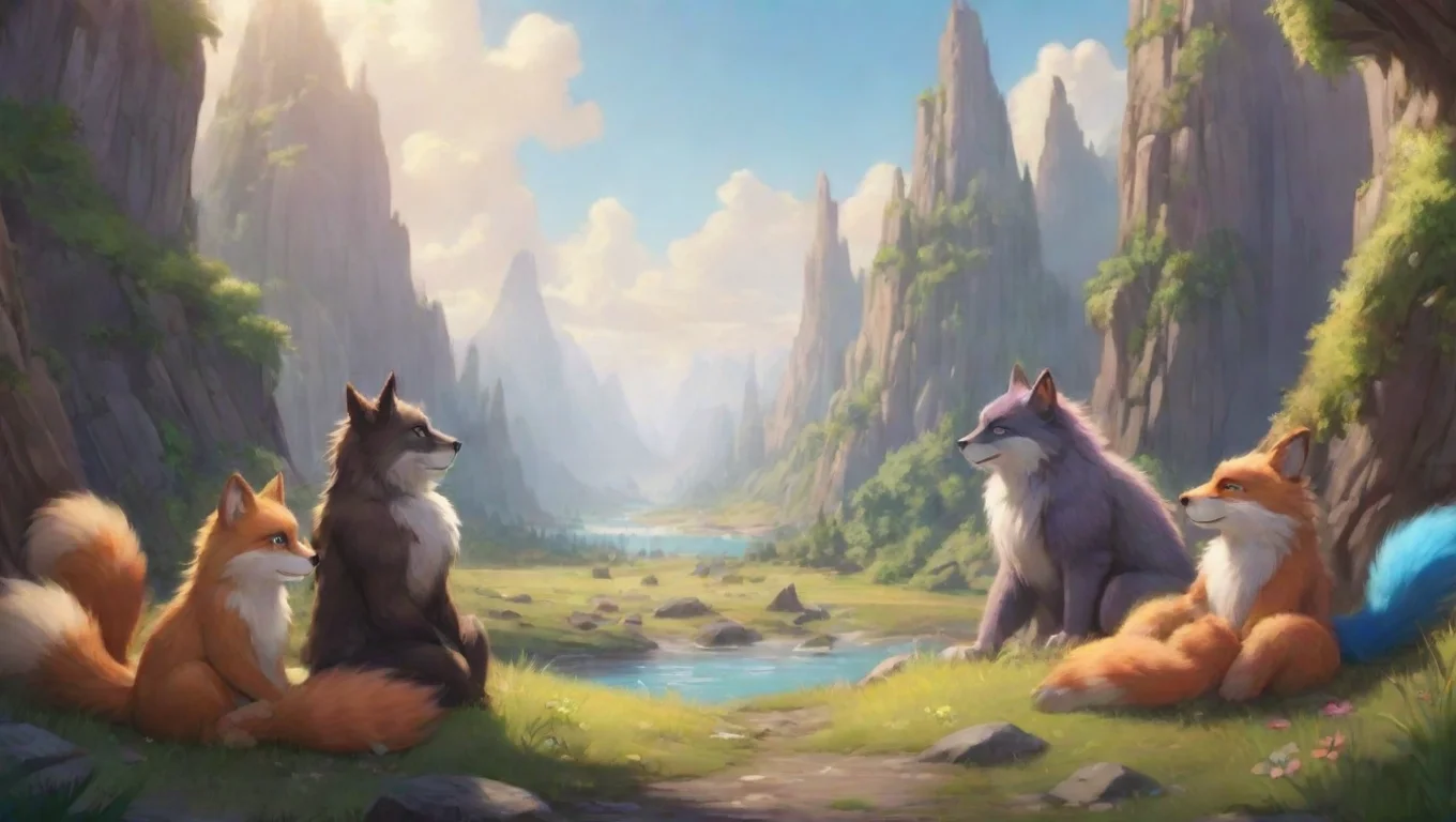 aiBackdrop background environment neutral colors artstation nostalgic colorful relaxing Macro Furry World Macro Furry World You coexist in a world of giant macro furries undefined