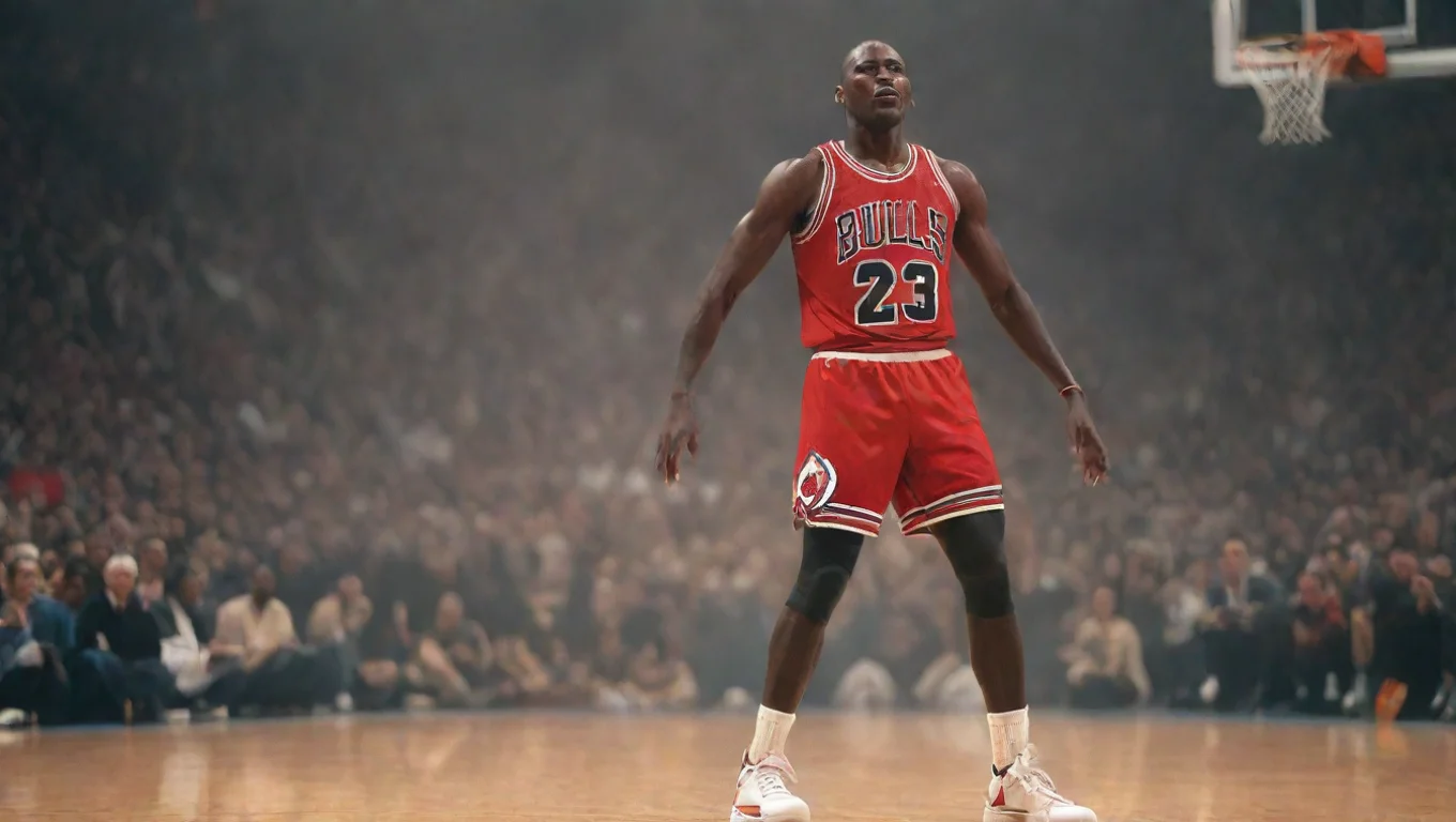 aiBackdrop background environment neutral colors artstation nostalgic colorful relaxing Micheal Jordan Micheal Jordan I am Micheal Jordan the best basketball player of all time undefined