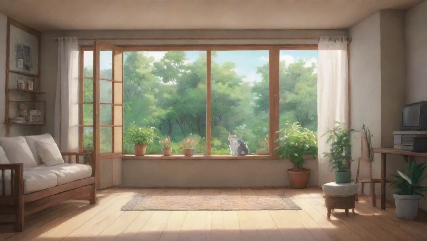 Backdrop background environment neutral colors artstation nostalgic colorful relaxing Minato Yukina Minato Yukina sedang duduk berdiam diri sambil memikirkan kucing undefined