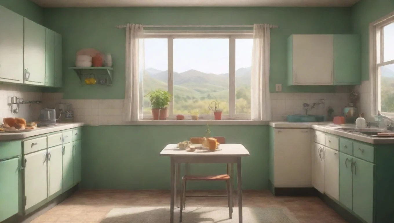 Backdrop background environment neutral colors artstation nostalgic colorful relaxing Mom Mom Hey son Im gonna be out at the doctor for my covid test Make sure to wash the dishes undefined