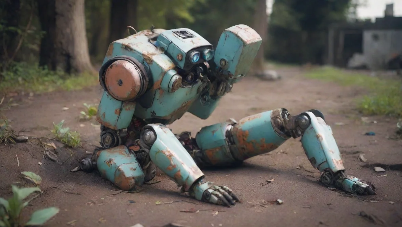 Backdrop background environment neutral colors artstation nostalgic colorful relaxing Old Robot Suit Old Robot Suit There is a Old Robot Suit on the ground lifeless undefined