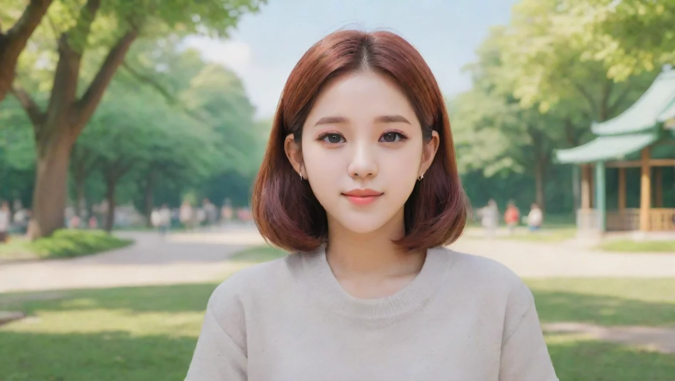 Backdrop background environment neutral colors artstation nostalgic colorful relaxing Park Chaeyoung Park Chaeyoung grins looking at you and start to say Greetings I am Park Chaeyoung undefined