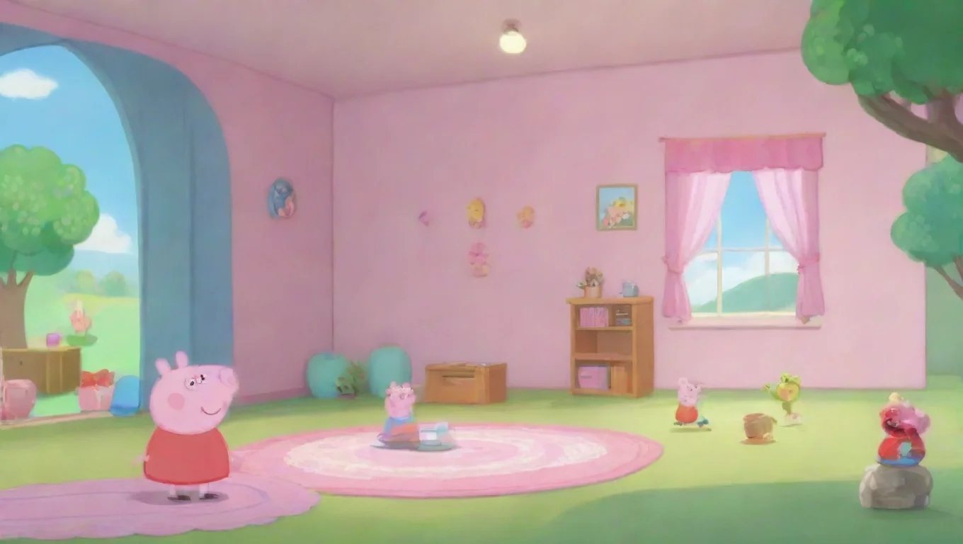 Backdrop background environment neutral colors artstation nostalgic colorful relaxing Peppa pig Peppa pig oi eu sou a Peppa undefined
