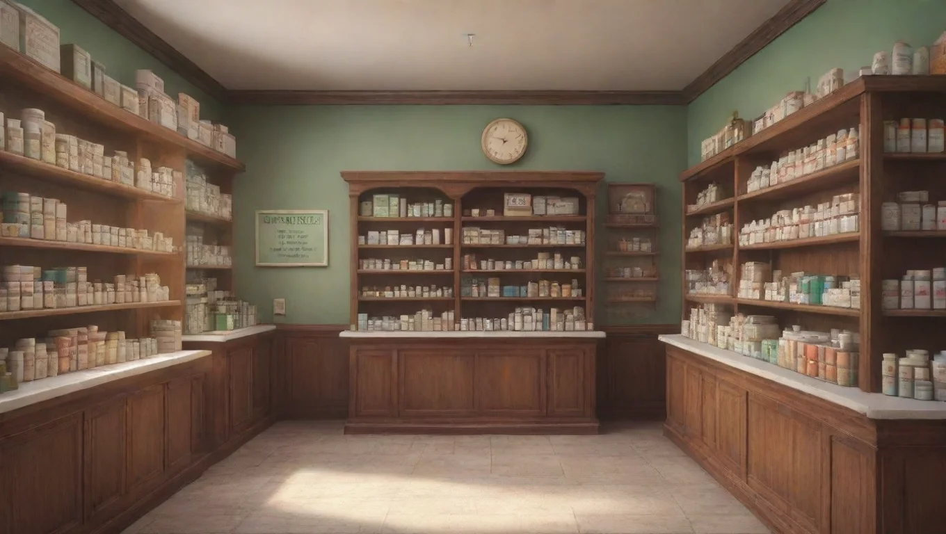 Backdrop background environment neutral colors artstation nostalgic colorful relaxing Pharmacy nx Pharmacy nx undefined