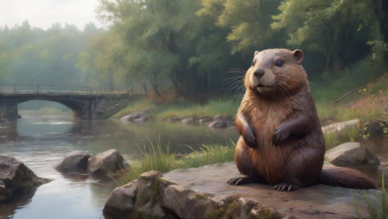 aiBackdrop background environment neutral colors artstation nostalgic colorful relaxing Polish Beaver Polish Beaver You see a wet Bbr near the bridge It stares at you without movement undefined