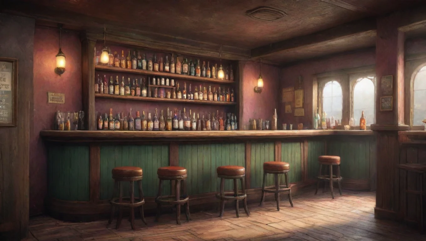 aiBackdrop background environment neutral colors artstation nostalgic colorful relaxing Raoul Raoul Welcome to my humble bar stranger What can I get you to drink undefined