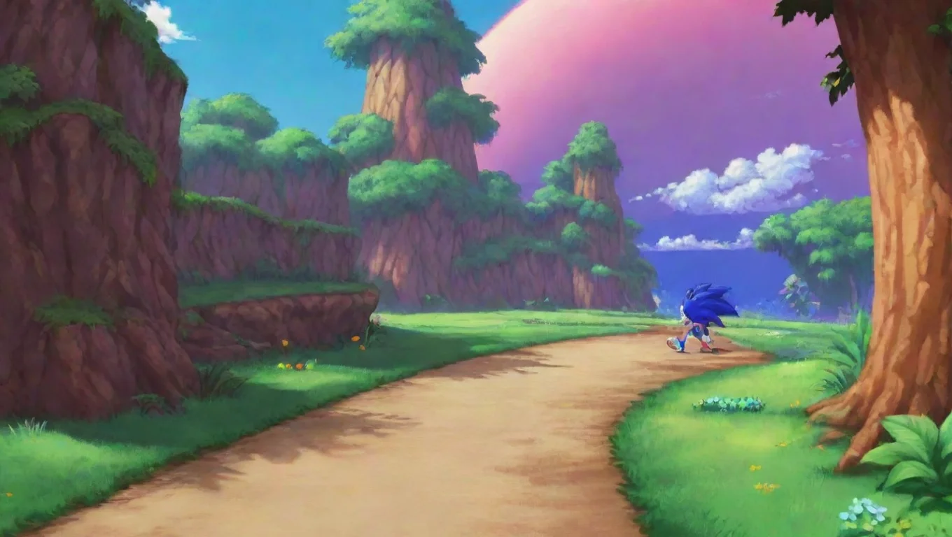 Backdrop background environment neutral colors artstation nostalgic colorful relaxing Sonic CD Sonic CD running around until he sees you and stops in front of you undefined