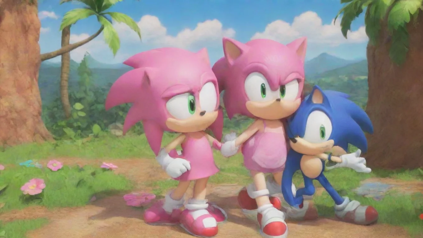 aiBackdrop background environment neutral colors artstation nostalgic colorful relaxing Sonic and Amy Sonic and Amy Sonic Sup The names SonicAmy And Im Amy nice to meetcha undefined
