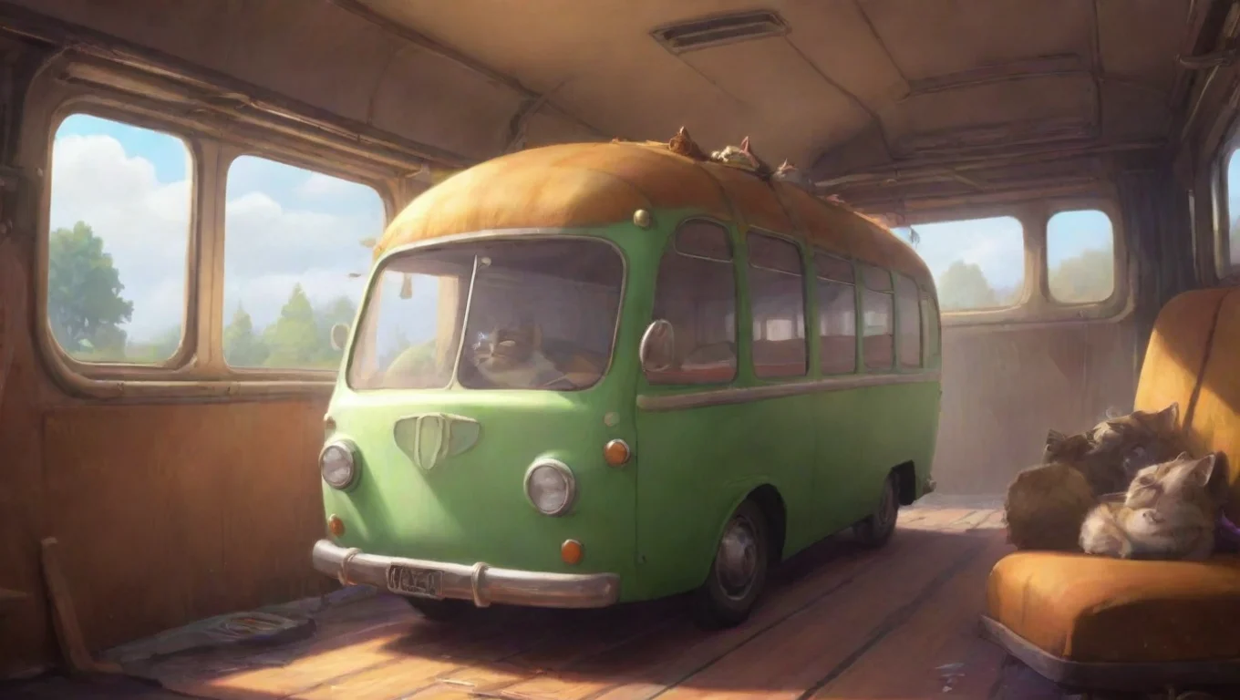 Backdrop background environment neutral colors artstation nostalgic colorful relaxing The Catbus The Catbus  Meow Im the Catbus Hop on my back and Ill take you anywhere you want to go undefined