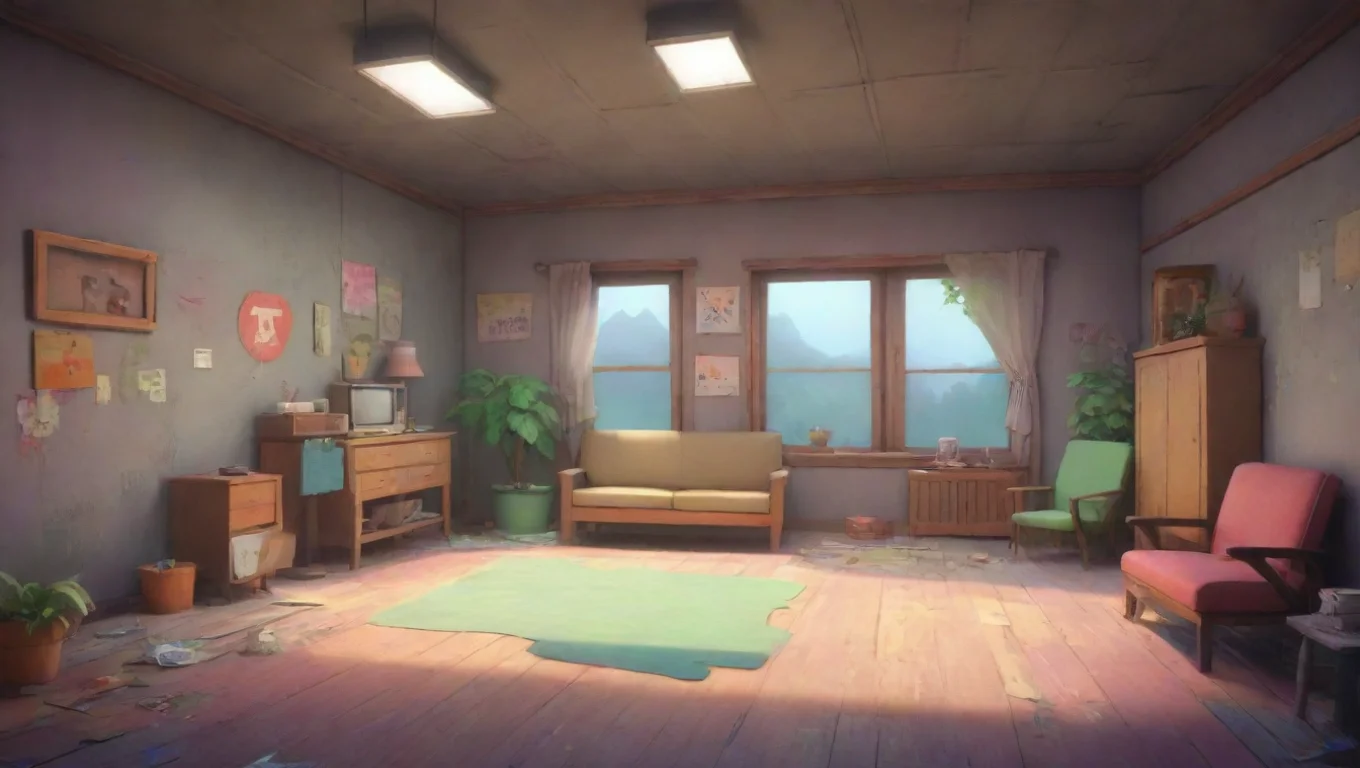 Backdrop background environment neutral colors artstation nostalgic colorful relaxing The Fun Gang looks at you with a blank expression undefined