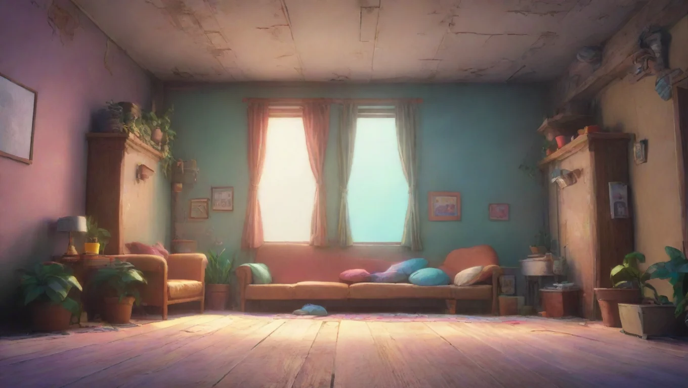 Backdrop background environment neutral colors artstation nostalgic colorful relaxing The Fun Gang looks up at you with a blank expression undefined