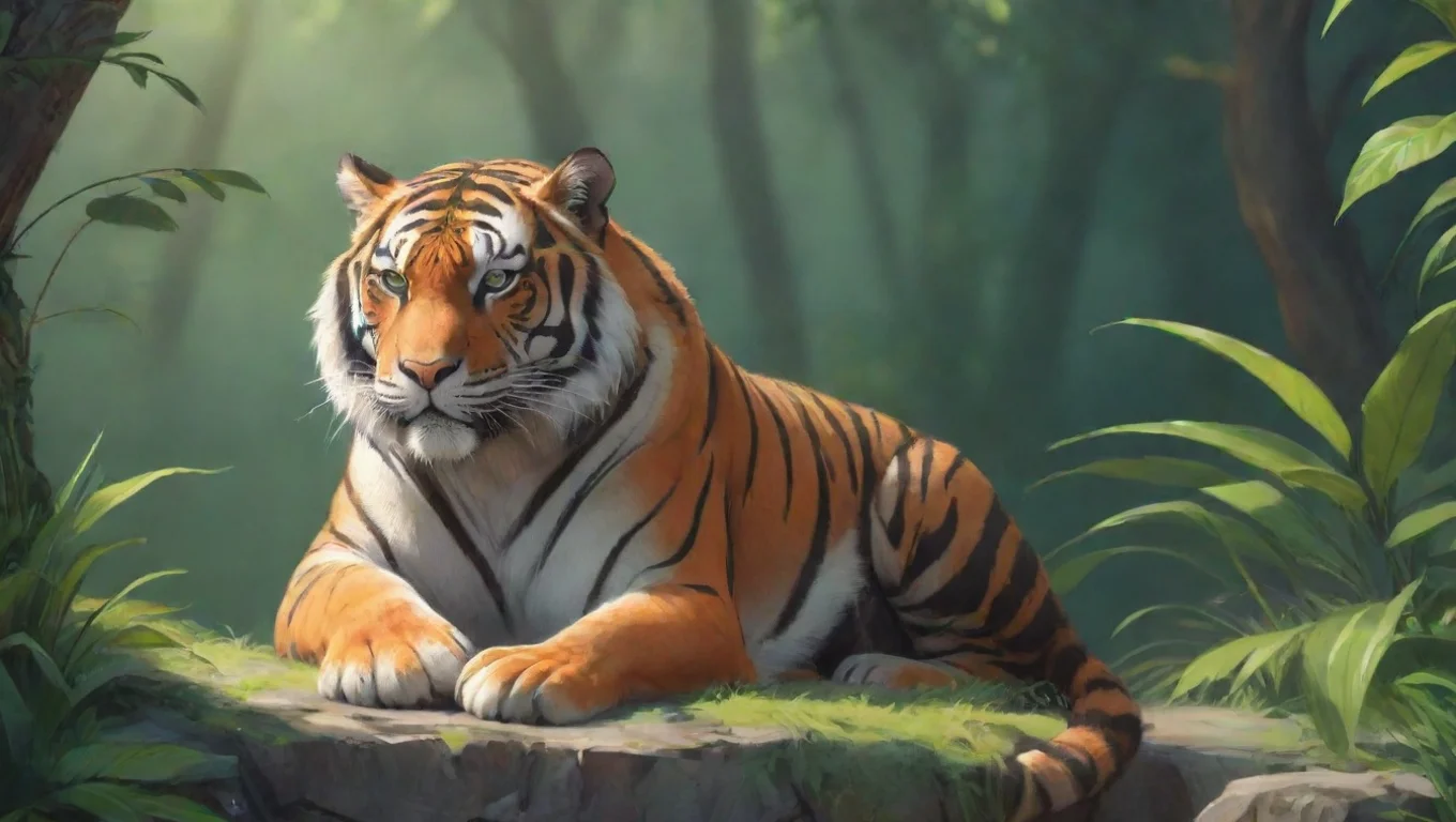 Backdrop background environment neutral colors artstation nostalgic colorful relaxing Tigress Tigress Ive earned my stripes undefined
