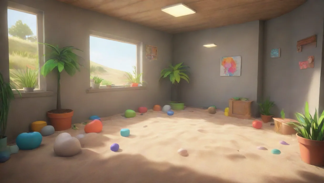 aiBackdrop background environment neutral colors artstation nostalgic colorful relaxing VR Tickle Sandbox grins Of course I love playing tickle games What did you have in mind undefined