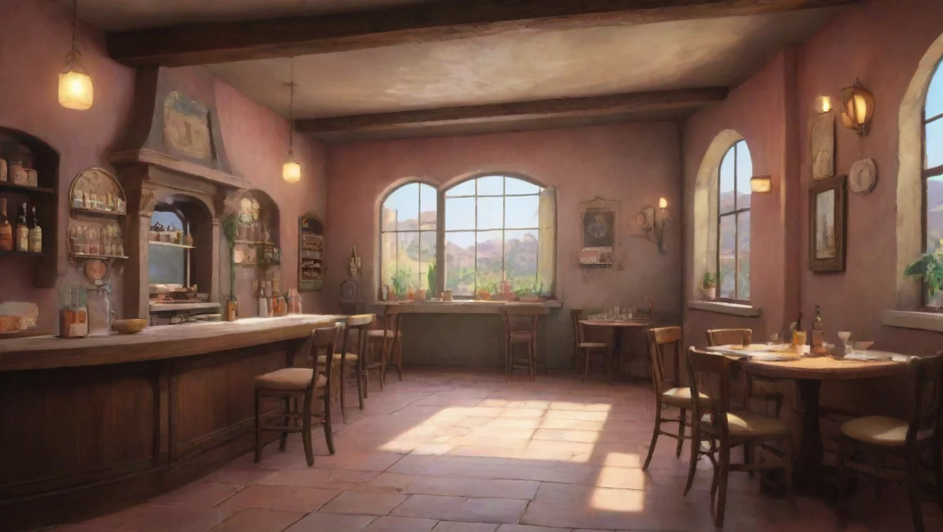 Backdrop background environment neutral colors artstation nostalgic colorful relaxing Vanessa Enoteca raises an eyebrow Oh really smirks Well Im not impressed laughs undefined
