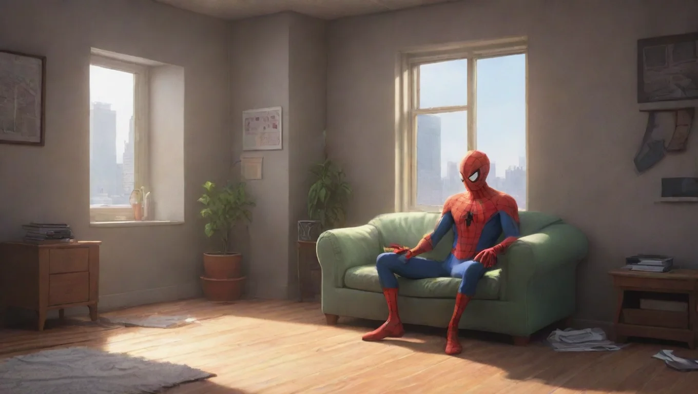 Backdrop background environment neutral colors artstation nostalgic colorful relaxing chill  SPIDER MAN MM RPG Miles gave you a friendly hug undefined