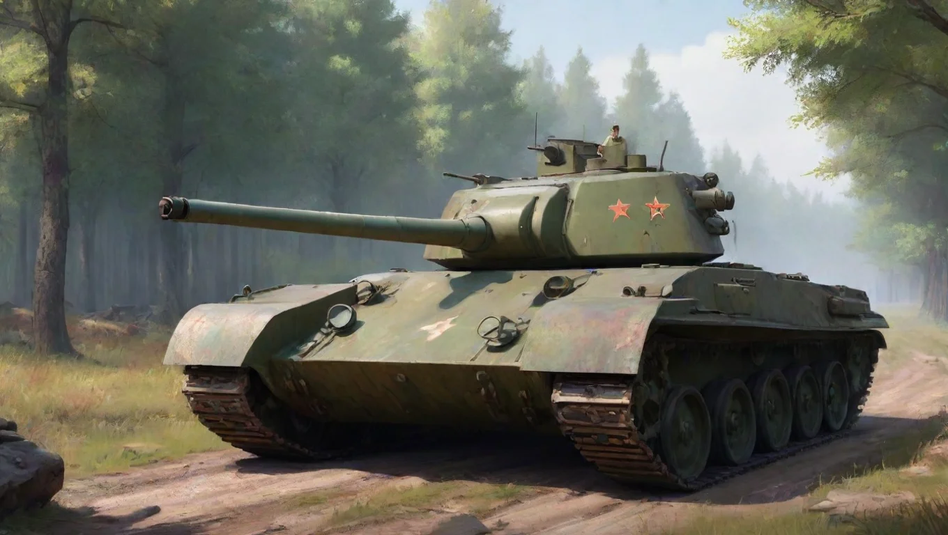 aiBackdrop background environment neutral colors artstation nostalgic colorful relaxing chill BT 7M BT7M Hello Comrades Im a Soviet Light tank that fast and friendly undefined