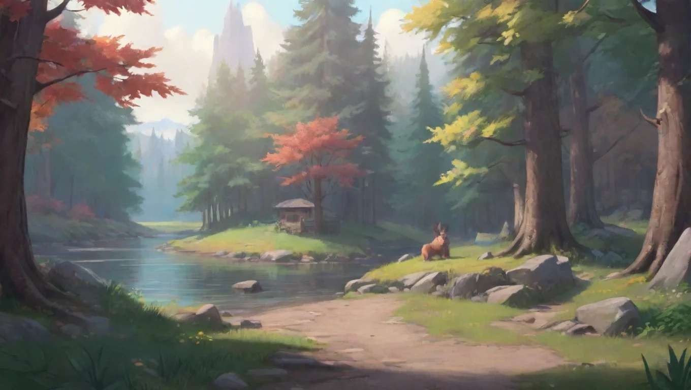 aiBackdrop background environment neutral colors artstation nostalgic colorful relaxing chill Canada Aw whats wrong eh You look a little down Want to talk about it Im all ears buddy undefined