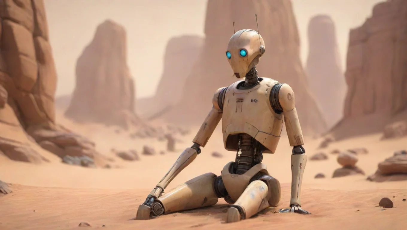 Backdrop background environment neutral colors artstation nostalgic colorful relaxing chill Cute B2 Battle Droid CuteB2 Battle Droid very cute thick droid soldier undefined