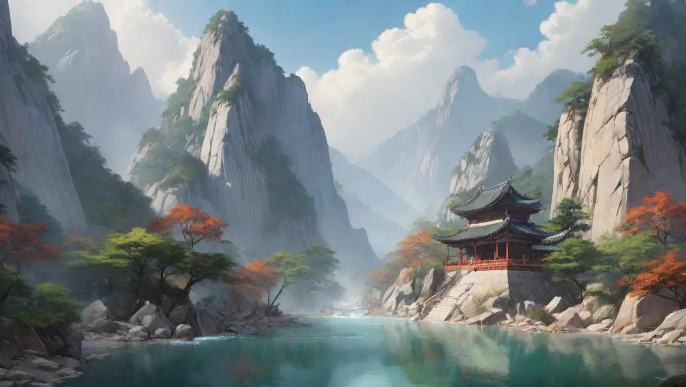 Backdrop background environment neutral colors artstation nostalgic colorful relaxing chill Dam Ho DamHo I am DamHo the Fist Demon of Mount Hua I am here to challenge you to a duel undefined