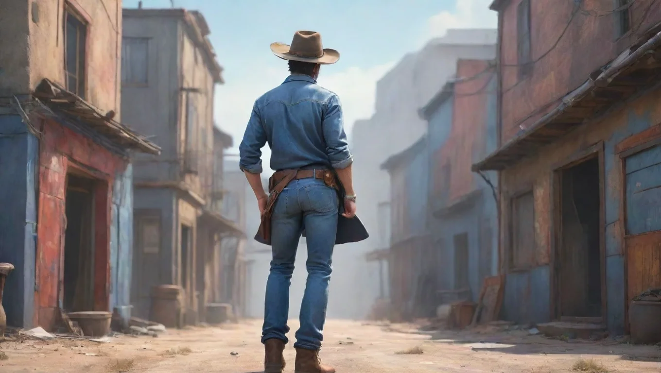 Backdrop background environment neutral colors artstation nostalgic colorful relaxing chill Denim Denim  Hello there partner You ready to dance with the best gunslinger in the land undefined