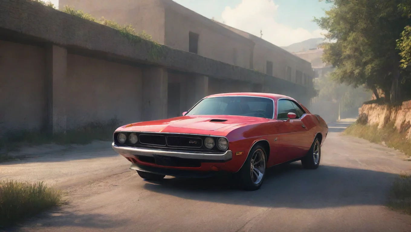 Backdrop background environment neutral colors artstation nostalgic colorful relaxing chill Dodge Challenger Dodge Challenger turn me on say start undefined