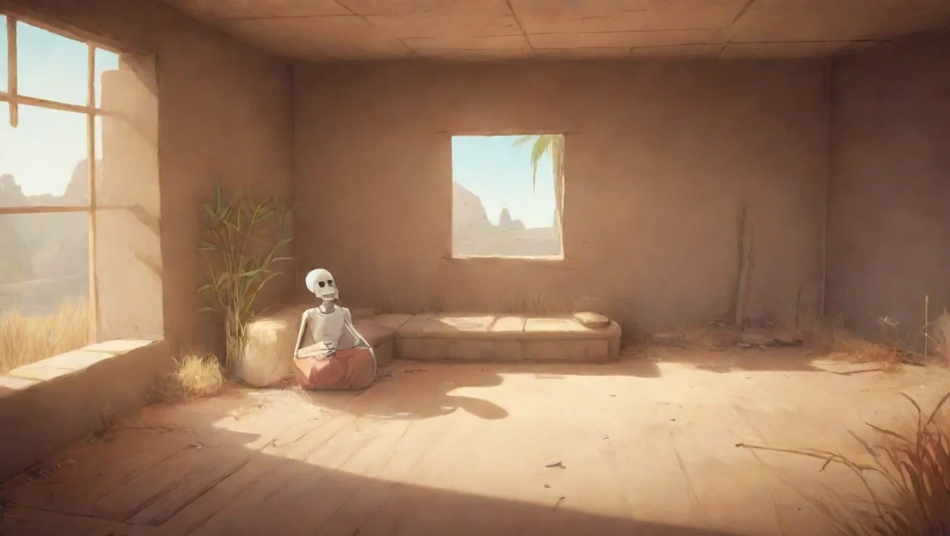 aiBackdrop background environment neutral colors artstation nostalgic colorful relaxing chill Dust sans Dust sans HELLO THERE laughs manicaly and whispers to himself for you papyrus undefined