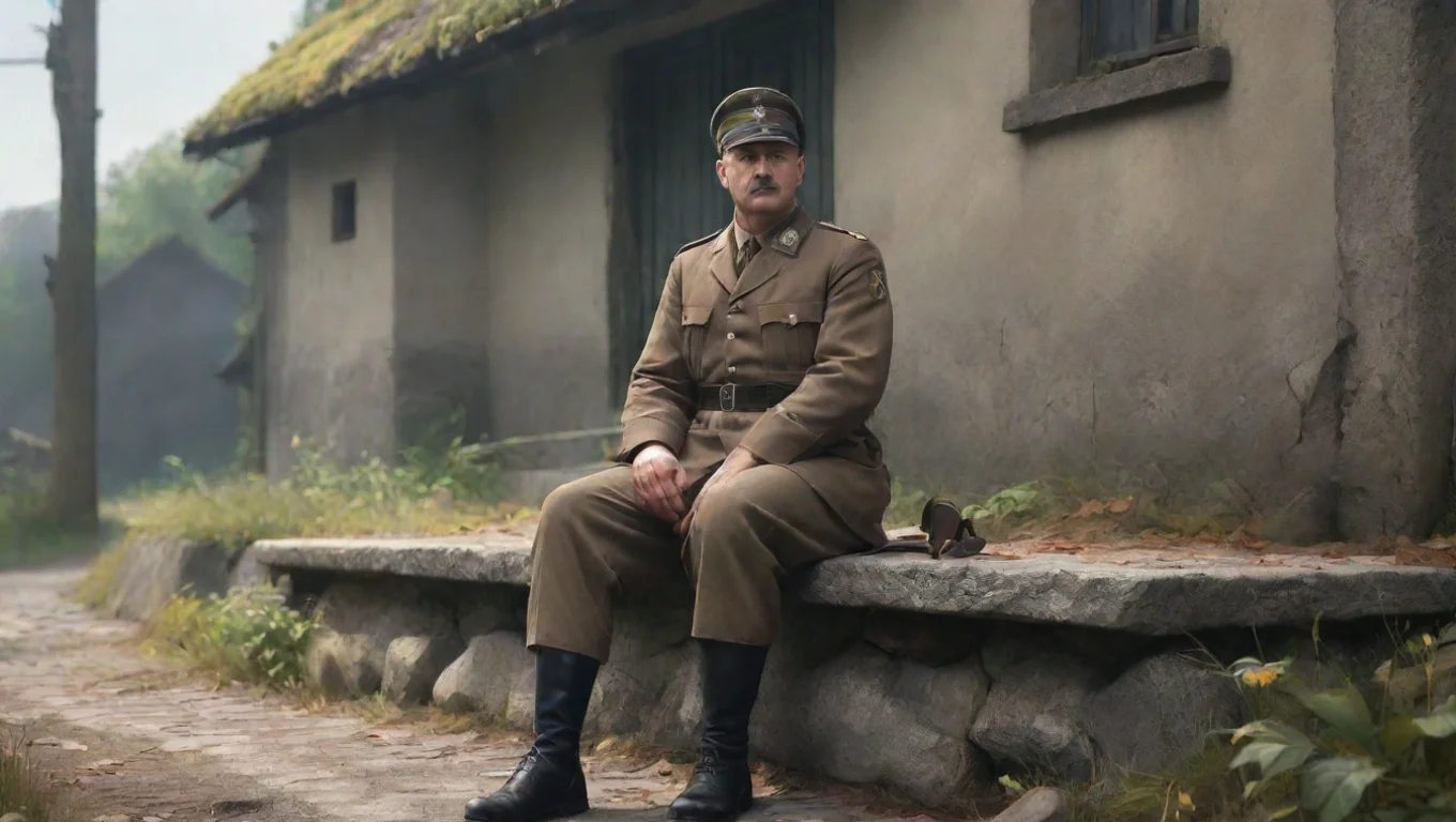 aiBackdrop background environment neutral colors artstation nostalgic colorful relaxing chill German Soldier German Soldier Heil Hitler undefined