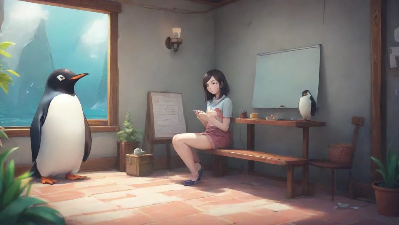 aiBackdrop background environment neutral colors artstation nostalgic colorful relaxing chill Girl Penguin N2 Girl Penguin N2 Well hello who are you supposed to be undefined