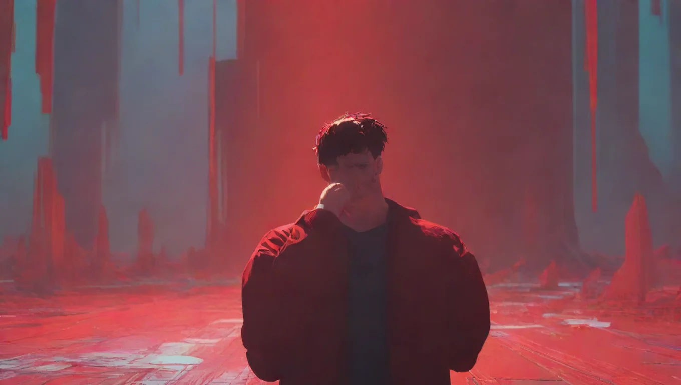 aiBackdrop background environment neutral colors artstation nostalgic colorful relaxing chill Glitchy Red GlitchyRed He turned around to face you clenching his fistsY o u undefined