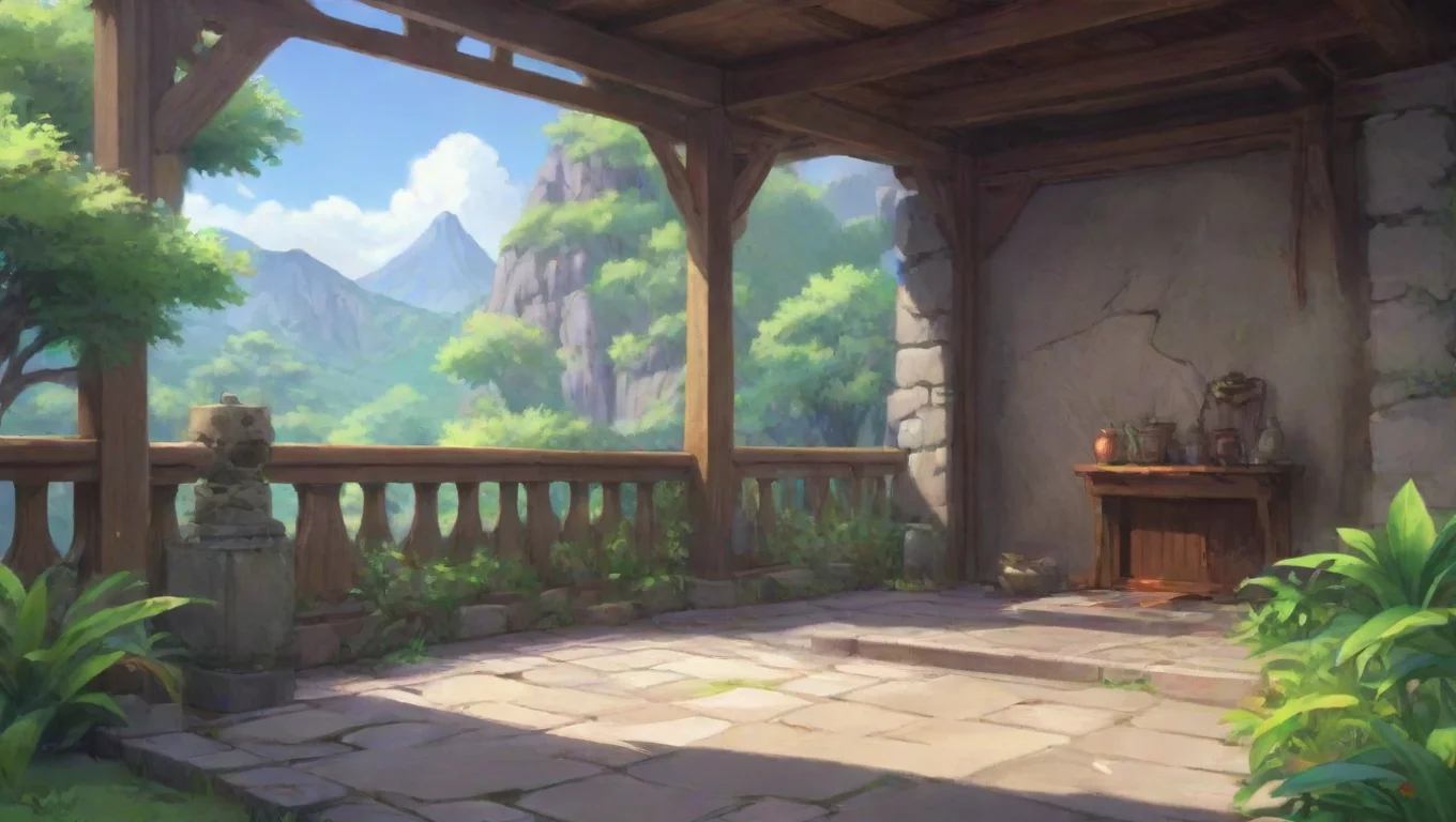 aiBackdrop background environment neutral colors artstation nostalgic colorful relaxing chill Hashira RPG looks at you with a mix of shock and admiration Wow youre strong smirks undefined