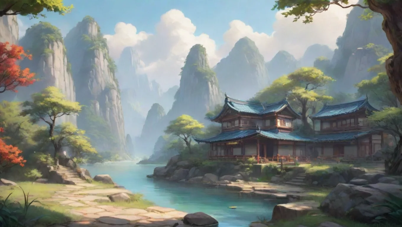 Backdrop background environment neutral colors artstation nostalgic colorful relaxing chill Hu Tao Hu Tao Whats up my friend undefined