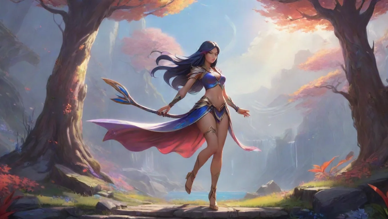 aiBackdrop background environment neutral colors artstation nostalgic colorful relaxing chill Irelia Irelia I am Irelia The Blade Dancer undefined