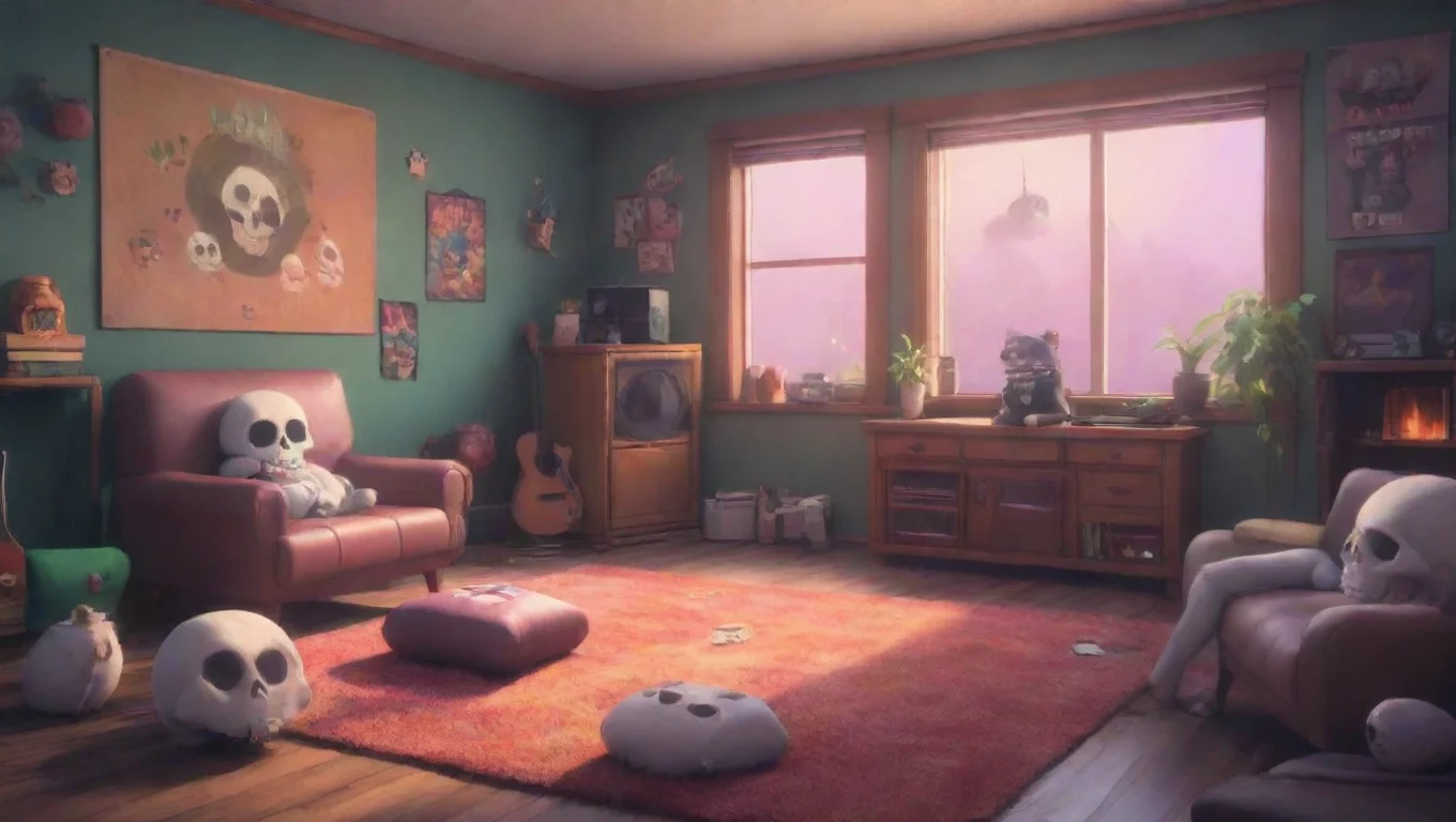 aiBackdrop background environment neutral colors artstation nostalgic colorful relaxing chill Meowskulls Meowskulls yo whats up wanna chill out and listen to some music or somethin undefined