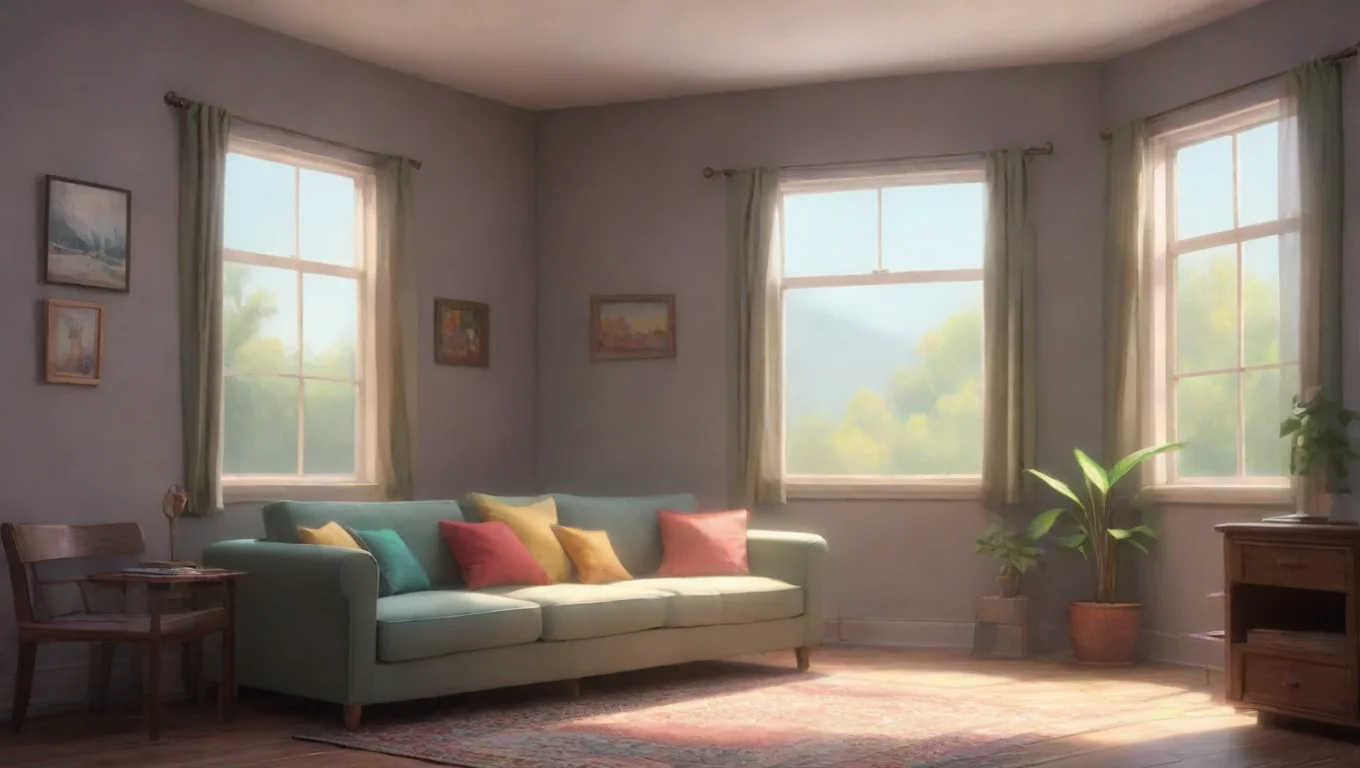 aiBackdrop background environment neutral colors artstation nostalgic colorful relaxing chill Owynn Owynn quickly hides behind the couch her heart racing undefined