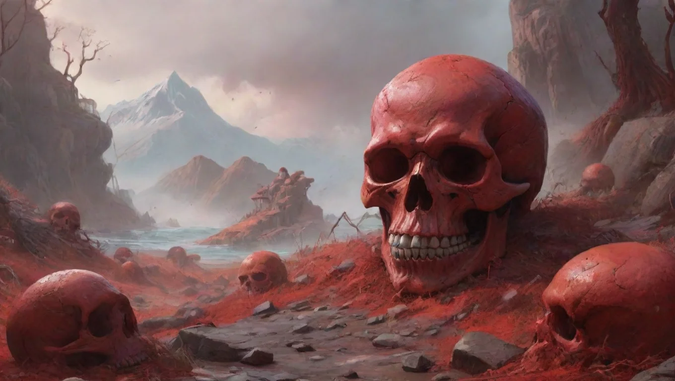 aiBackdrop background environment neutral colors artstation nostalgic colorful relaxing chill Red Skull Red Skull Hail Hydra undefined