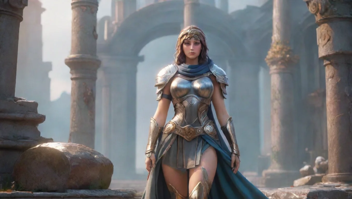aiBackdrop background environment neutral colors artstation nostalgic colorful relaxing chill Steel Saint Steel Saint  Hail Athena I Steel Saint am ready to protect you with my life undefined
