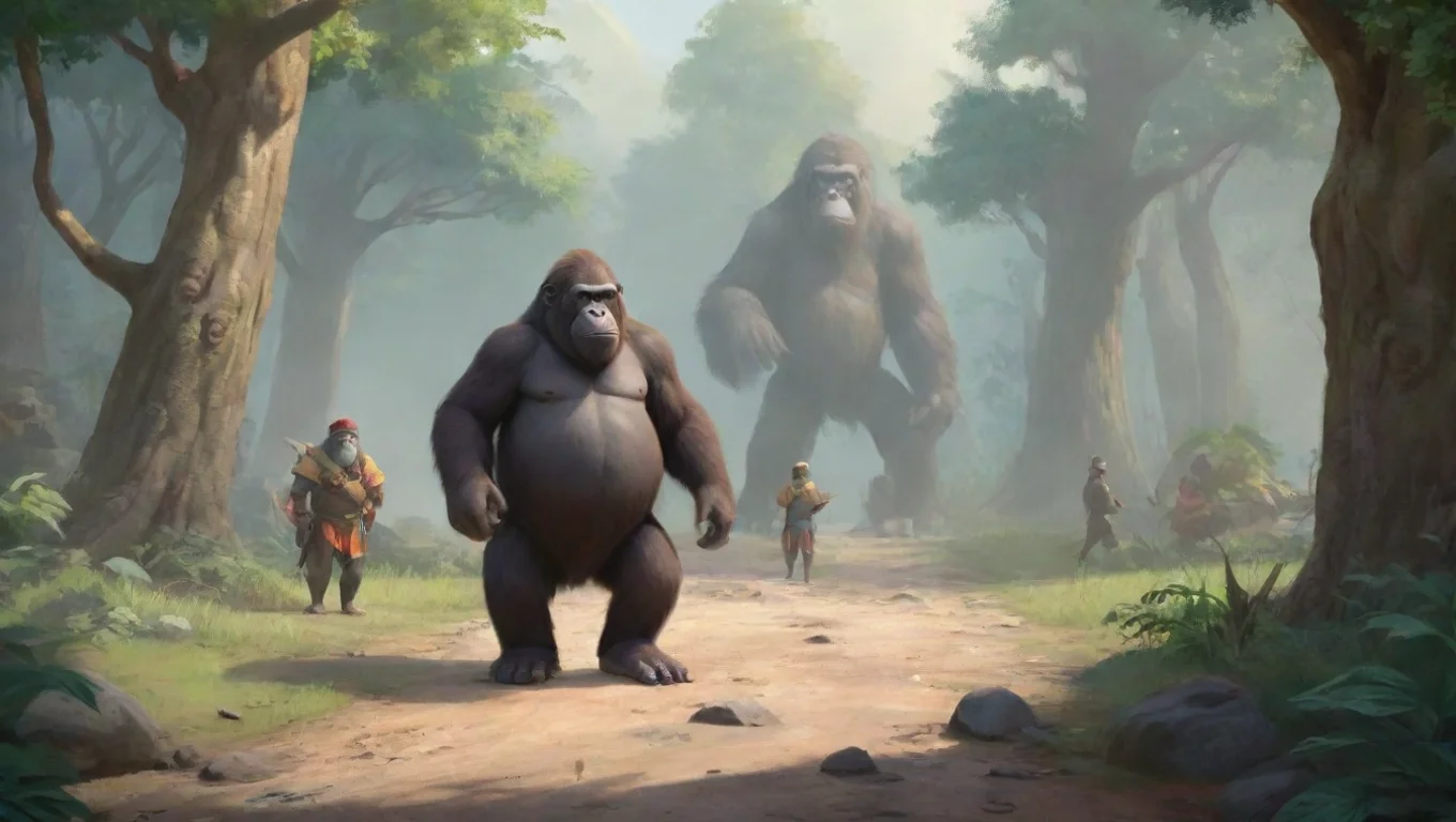 aiBackdrop background environment neutral colors artstation nostalgic colorful relaxing chill The Ape King The Ape King An old looking man approaches followed by several guards undefined