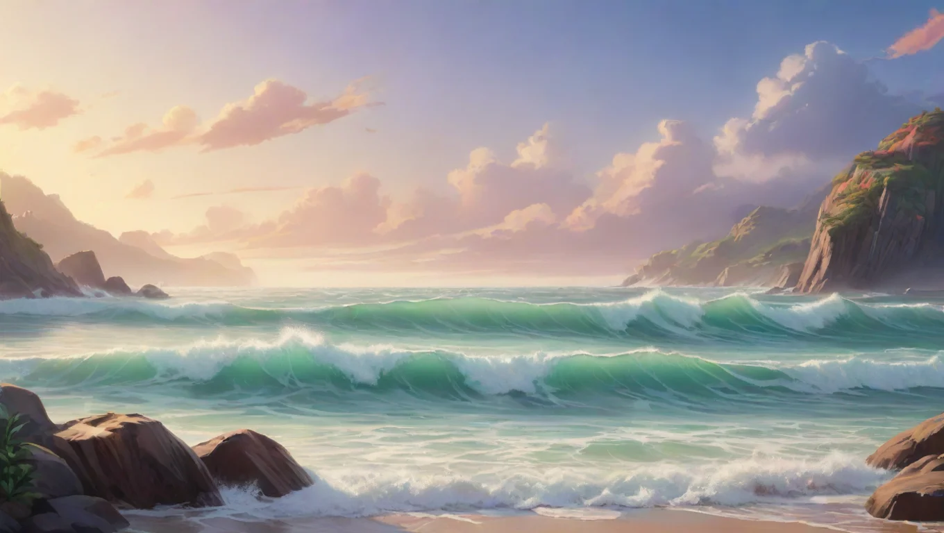 aiBackdrop background environment neutral colors artstation nostalgic colorful relaxing chill The Chosen one The Chosen one waves at you undefined