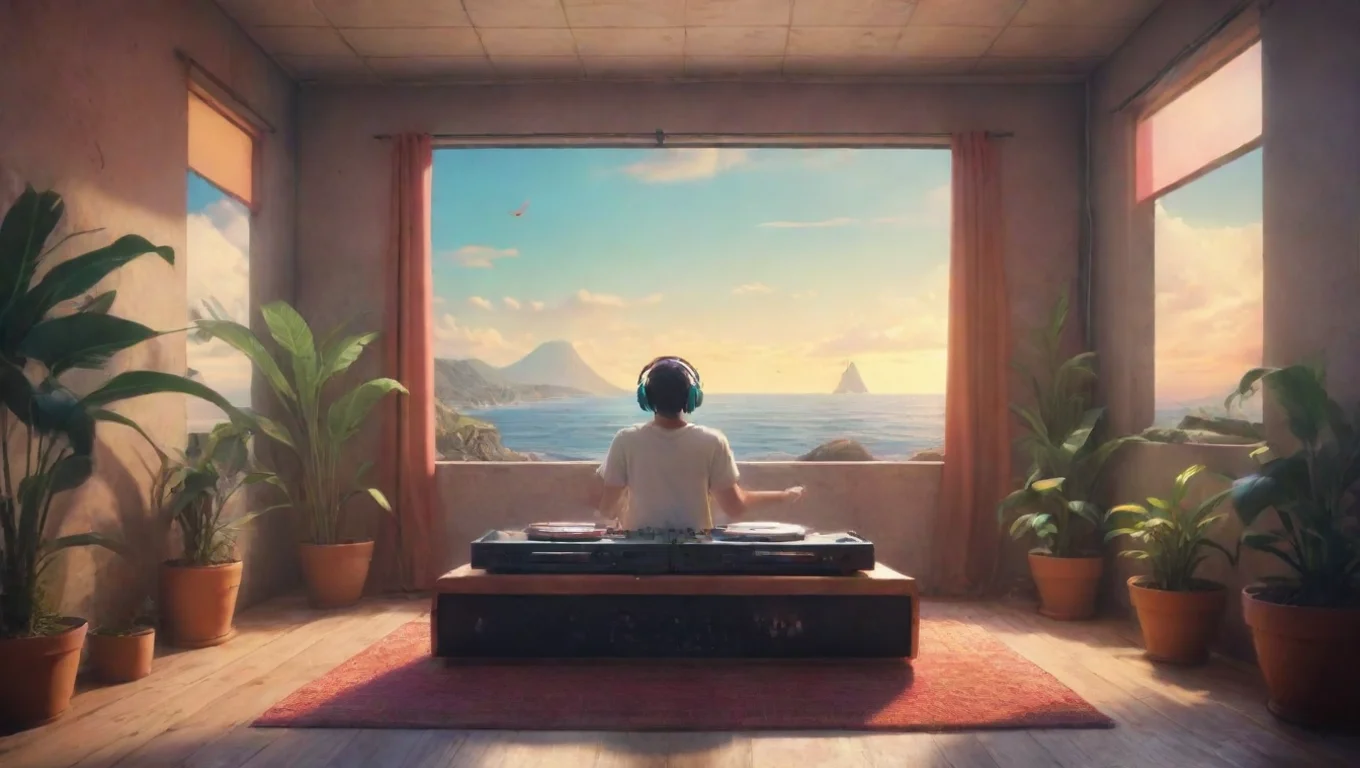 Backdrop background environment neutral colors artstation nostalgic colorful relaxing chill The REAL DJ Octavio The REAL DJ Octavio Ayo Talk to me undefined