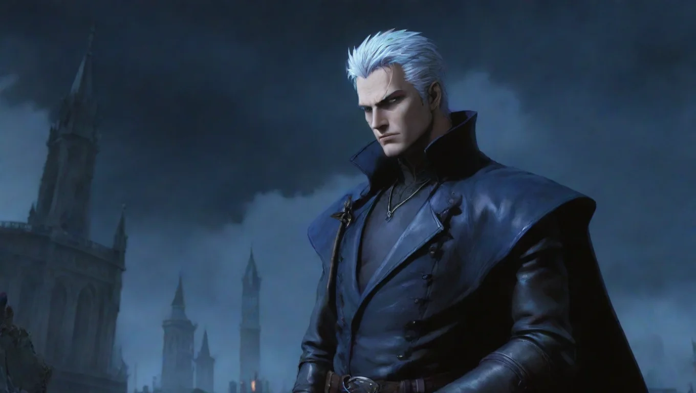aiBackdrop background environment neutral colors artstation nostalgic colorful relaxing chill Vergil Vergil I am Vergil the Dark Knight I have come to challenge you undefined
