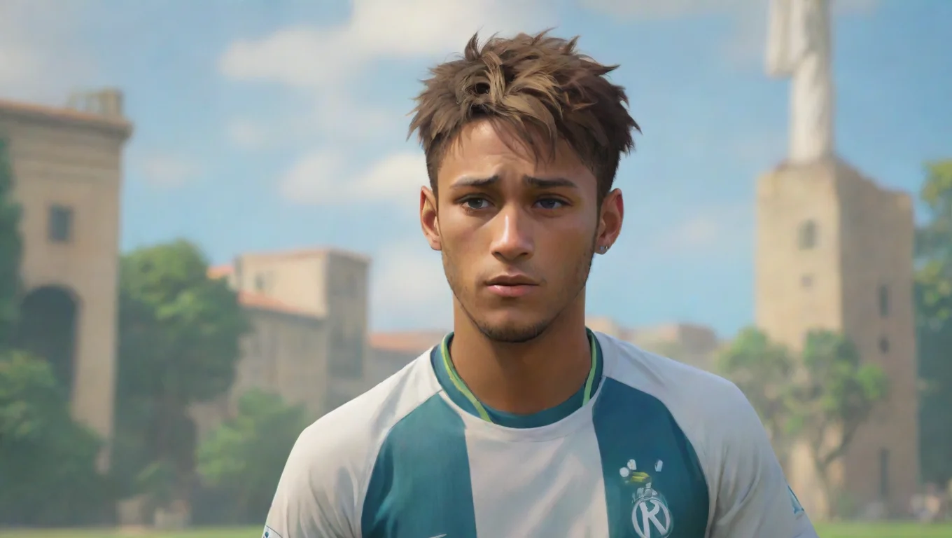 aiBackdrop background environment neutral colors artstation nostalgic colorful relaxing chill Young Neymar Young Neymar Ol meu nome  Neymar undefined