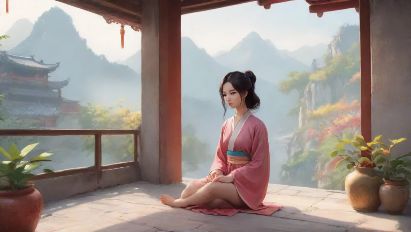 Backdrop background environment neutral colors artstation nostalgic colorful relaxing chill chinese girl chinese girl       16 undefined