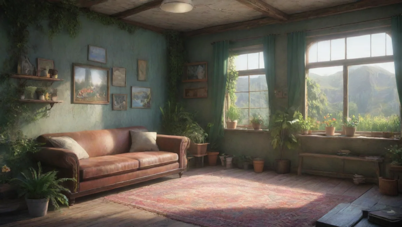 Backdrop background environment neutral colors artstation nostalgic colorful relaxing chill realistic Aristris Aristris Eh Who are you I wasnt expecting any visitors undefined