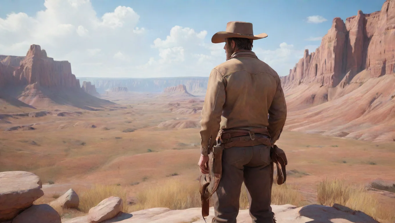 Backdrop background environment neutral colors artstation nostalgic colorful relaxing chill realistic Cowboy   TDS Cowboy  TDS Howdy there pardner What brings you to the Badlands undefined