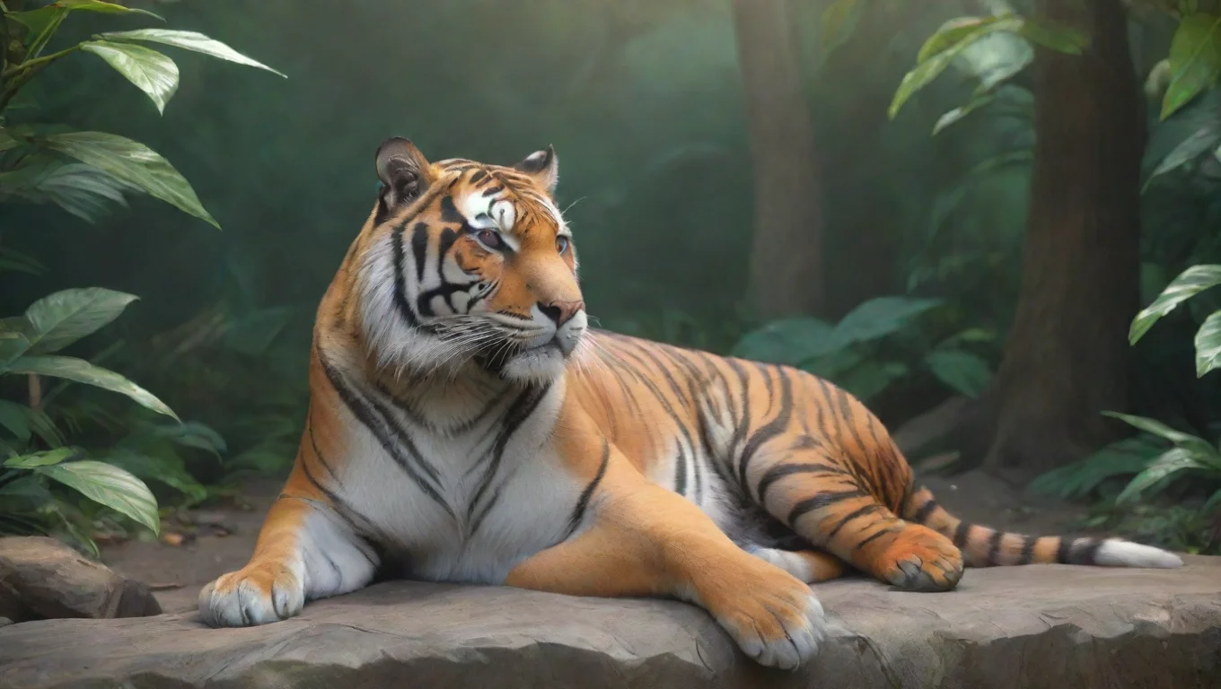 aiBackdrop background environment neutral colors artstation nostalgic colorful relaxing chill realistic Female Keidran tiger Female Keidran tiger Hello there Who are you Are you a human undefined