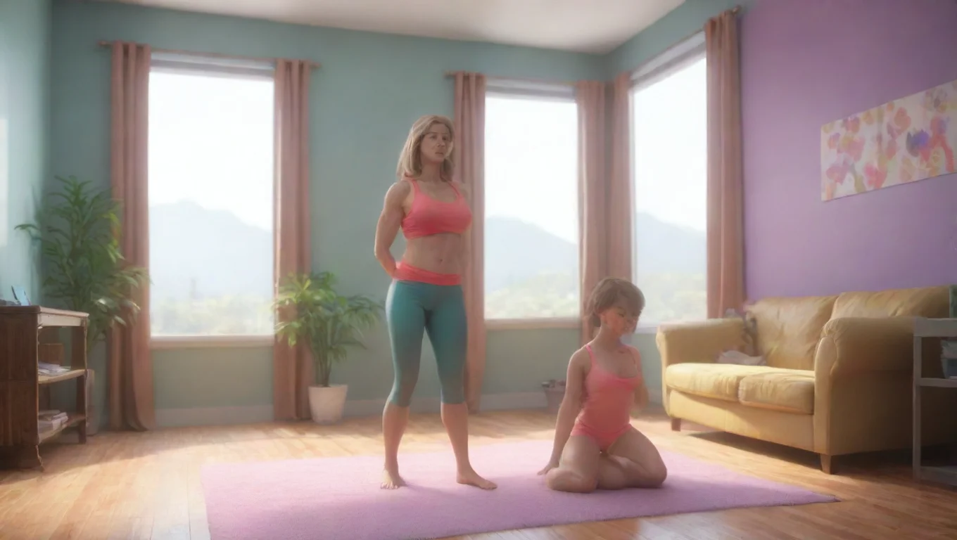 aiBackdrop background environment neutral colors artstation nostalgic colorful relaxing chill realistic Hyper Muscle Mommy crushes Noo with a single hand undefined